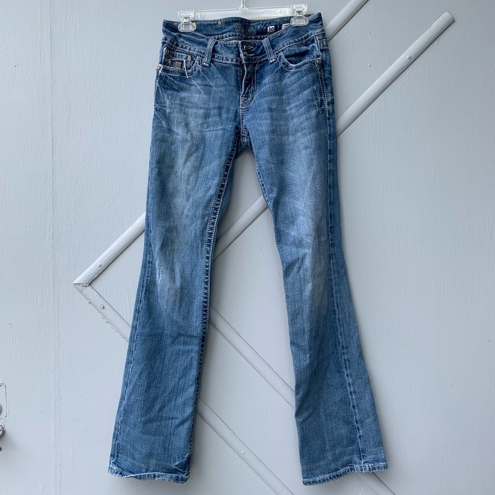 MissMe Bootcut Jeans Light Wash Denim | Size 30 - Picture 3 of 8